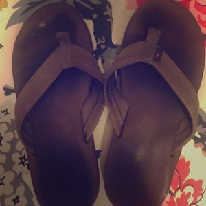 Kids Leather Rainbow Flop